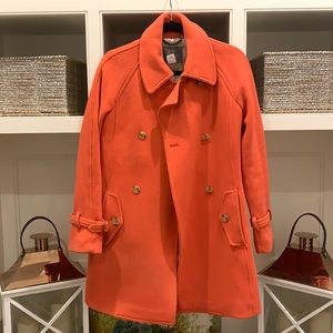 J.CREW ORANGE STADIUM CLOTH COAT